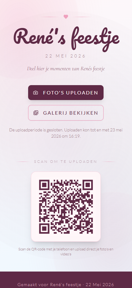 Voorbeeld babyshower stijl